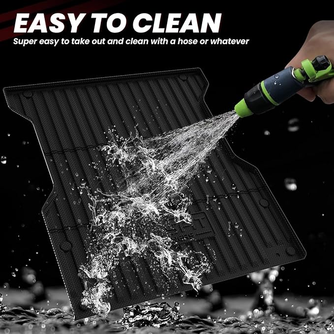 LASFIT Bed Mat for Toyota 2024-2026 Tacoma (6ft,6'Bed) Truck Bed, All Weather 6ft Car Bed Liner for Toyota Tacoma 2025 2026 2026 Accessories, TPE Trunk Mat&Cargo Liner (Not Fit Drop-in Liners)