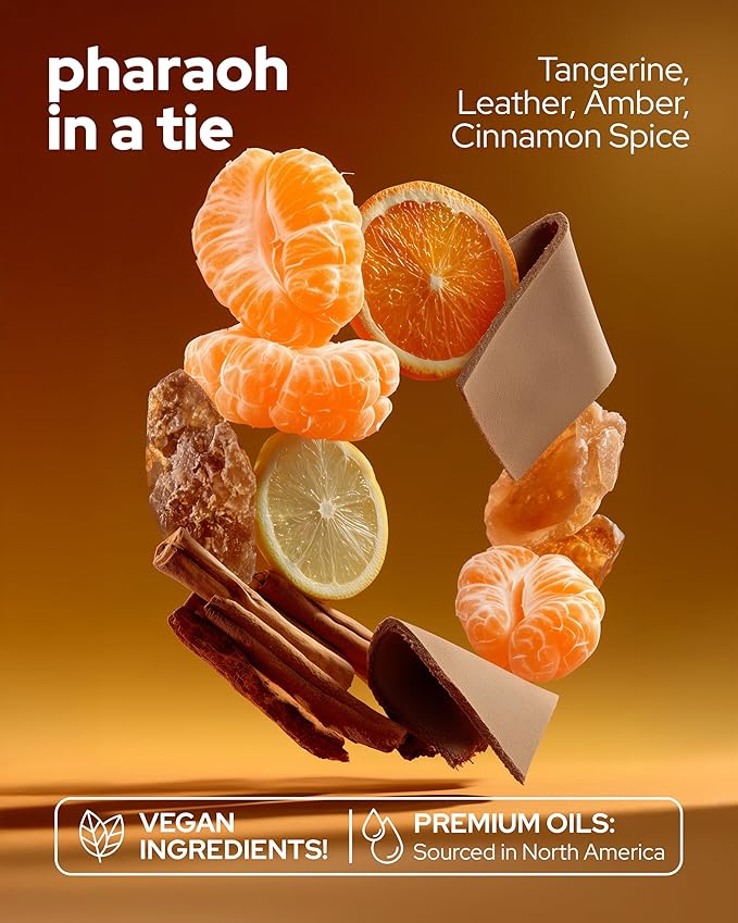 Vilicci Pharaoh in a Tie Car Air Freshener | Long lasting Car Diffuser | Vegan & Cruelty-free Auto Perfume | Hanging Car Air Freshener