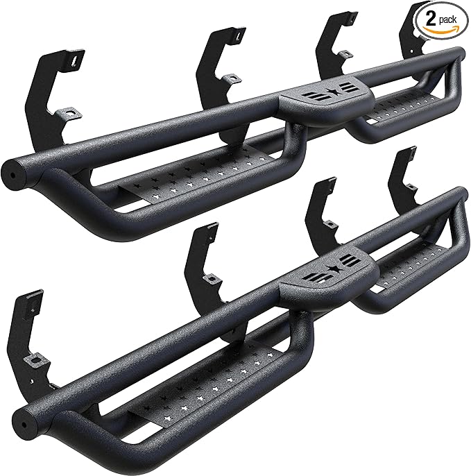 Crew Cab Running Boards Side Steps Compatible with 2019-2025 Chevy Silverado & GMC Sierra 1500 (Excl 2019 Ld/Lt), 2020-2025 Chevrolet Silverado/GMC Sierra 2500 HD 3500 HD Crew Cab