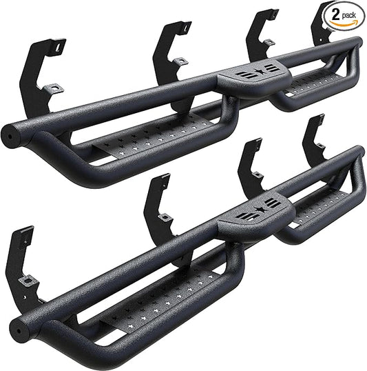 Crew Cab Running Boards Side Steps Compatible with 2019-2025 Chevy Silverado & GMC Sierra 1500 (Excl 2019 Ld/Lt), 2020-2025 Chevrolet Silverado/GMC Sierra 2500 HD 3500 HD Crew Cab