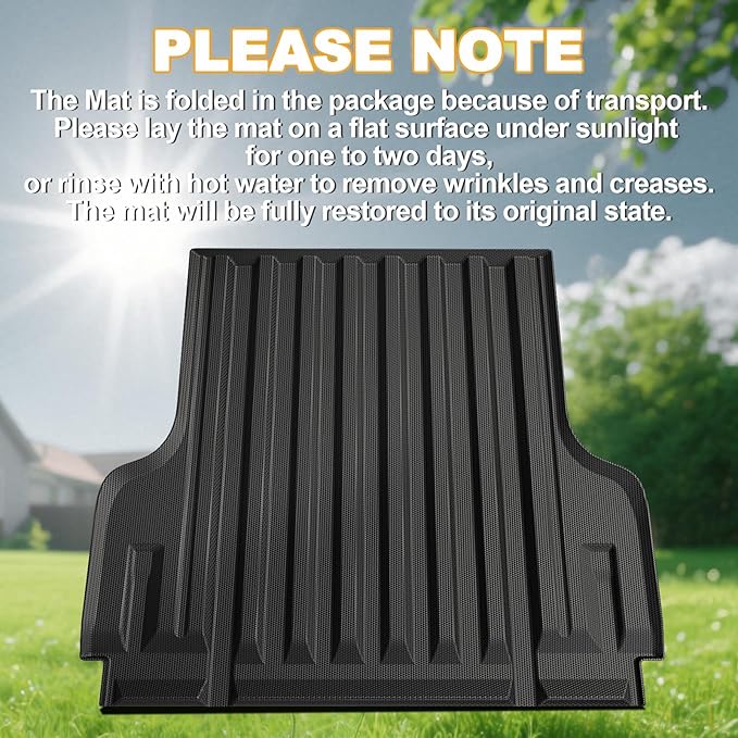 Bed Mat for Nissan Frontier 2022-2026, All Weather Truck Bed Liner for 2026 2025 Nissan Frontier Accessories, 5FT TPE Cargo Liner Truck Mat