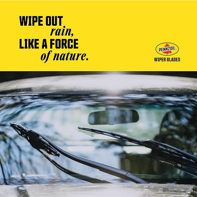 Pennzoil 872 Hybrid Heavy Duty Wiper Blades, 19 Inch Windshield Wipers (Pack of 1), Automotive Replaceable Wiper Blades Reinforced with a Double Spring Frame for the Toughest Weather