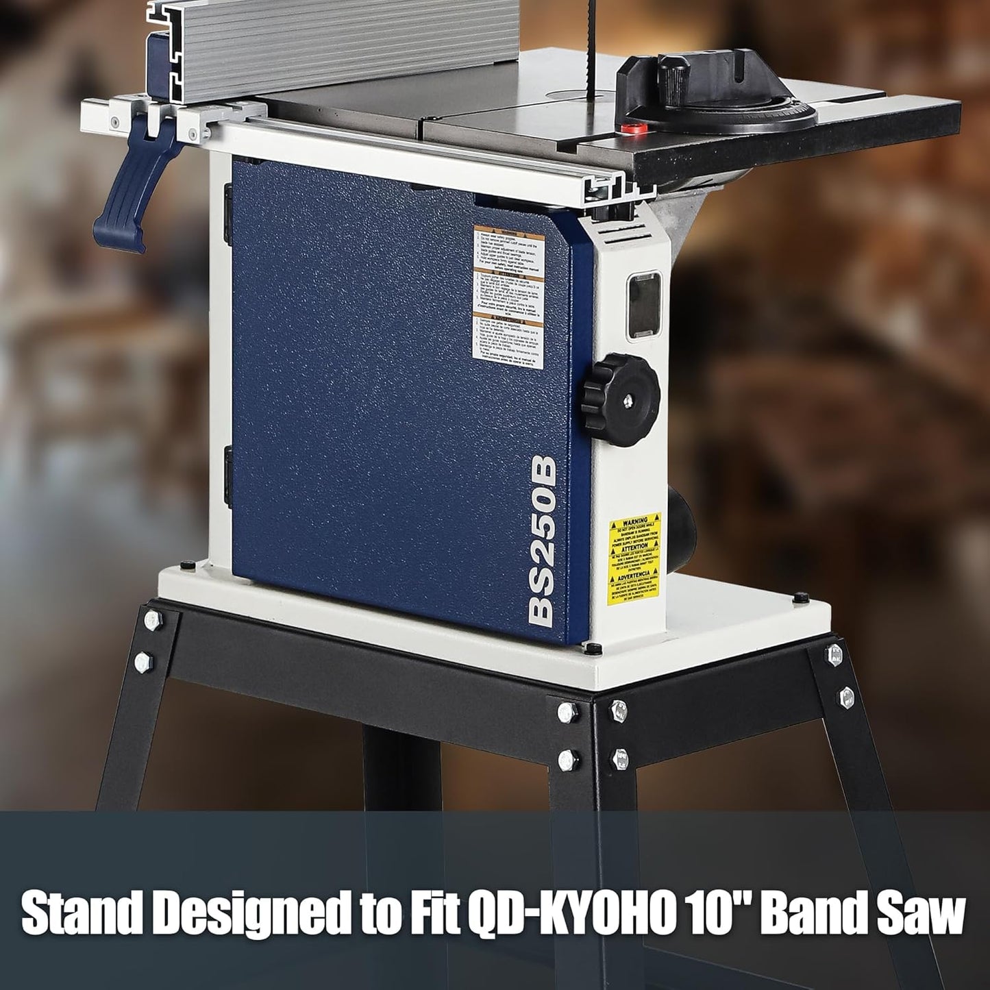 Professional Stand for 10" Band Saw – Lightweight & Durable, 12.5 lbs Heavy-Duty Steel Stand with Non-Slip Feet for Stability