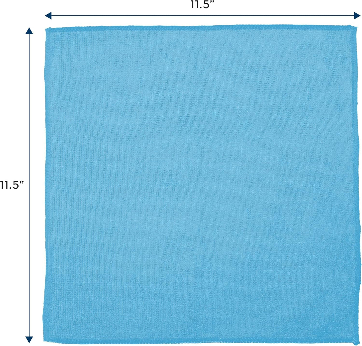 S&T INC. 100 Pack Microfiber Cleaning Cloth, Bulk Towels for Home, Reusable Microfiber Towels for Cars, Cleaning Rags, Assorted, 11.5 Inches x 11.5 Inches, 100 Count