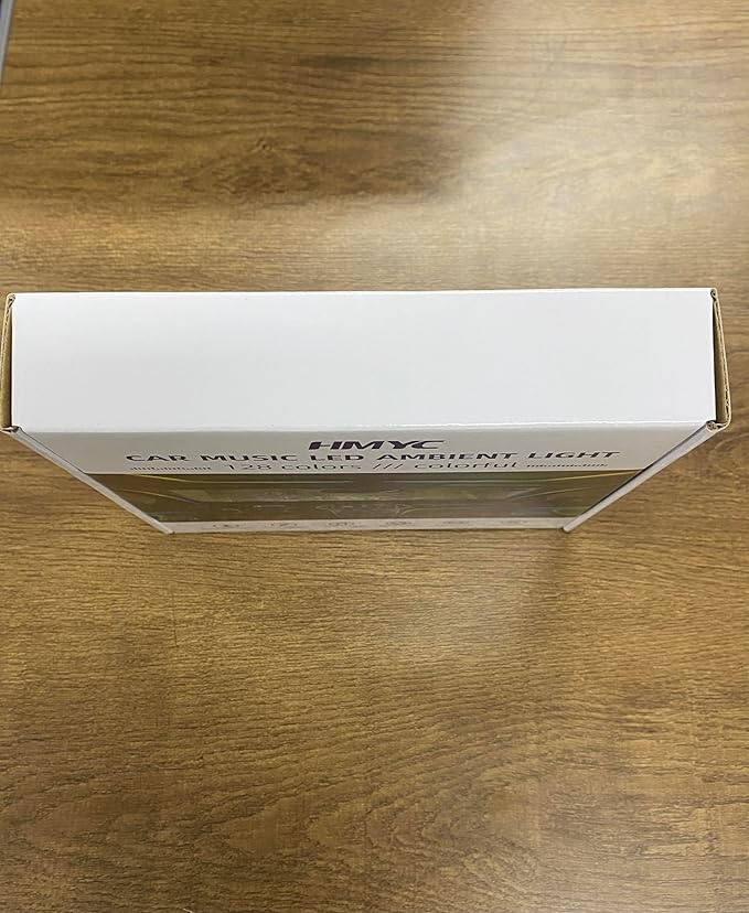 Dreamcolor Acrylic Interior Car Lights, 2 Piece 43.3inch/110cm 128 Colorful Car LED Strip Light RGB Fiber Optic Rainbow Ambient Lighting bar, Universal Decoration Dynamic Atmosphere Neon Lights