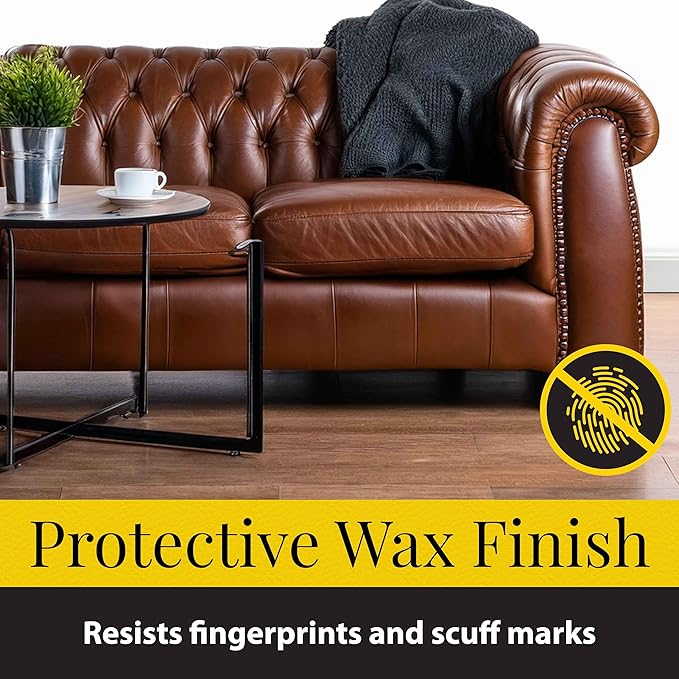 Fiebing's Carnauba Wax (4 oz) - Protective Leather Wax Creme Resists Fingerprints & Scuff Marks - Flexible, High Gloss Top Coat Finish to Restore Smooth Leathercraft, Car Seat, Boot, Shoe, Purse