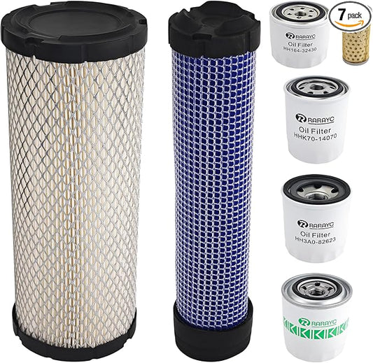 Tractors maintenance kit Oil, Fuel, Air & Hydraulic Filter Compatible with Kubota L3301HST & L3901HST with D1803 Engine Replaces TC620-93230 HH164-32430 TC422-82620 HHK70-14070 1J800-43170