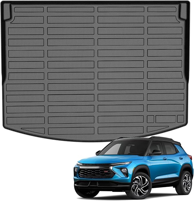Auxko All Weather Cargo Mat Fit for Chevrolet Chevy Trailblazer 2026 2025 2024 2023 2022 2021 TPE Liner Trunk Mat Trailblazer Accessories All Season Odorless Anti-Slip Black