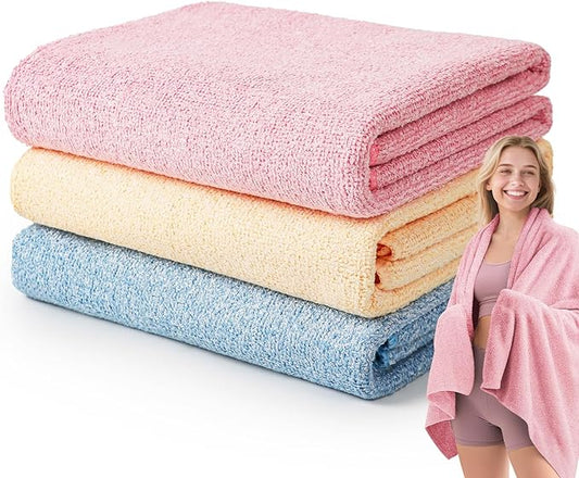 Microfiber Gym Towels for Showering Working Out Quick Dry Negative ions Large Middle Small Sizes Lightweight Gym Towel for Men Women Tennis Sports Towels for Body Hot Yoga Fitness Essentials