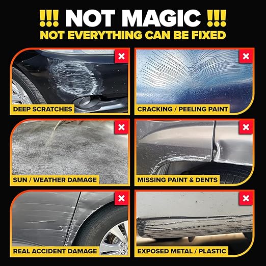 Carfidant Scratch Repair and Swirl Remover - Car Paint Scratch Remover & Restorer Kit with Buffer Pad - Polishing & Waxing Kits - Compound for Vehicles Paint Repair - 8.4 fl. Oz.