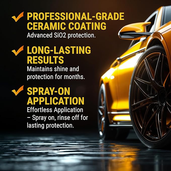 McKee's 37 - Hydro Blue Pro Sio2 Coating - Advanced Yet Easy Spray on Rinse Off Ceramic Coating for Enhanced Shine & Hydrophobic Protection (22 oz)