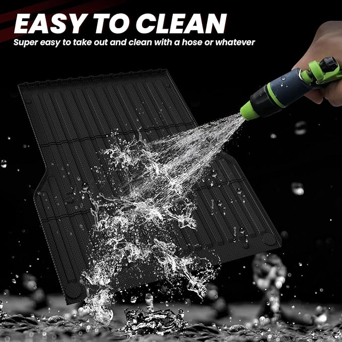 LASFIT Bed Mat for Toyota 2005-2023 Tacoma (5FT,61.3'' Bed) Truck Bed 5ft, All Weather TPE Car Bed Liner for Toyota Tacoma 2023 2022-2005 Accessories Truck Mat &Cargo Liner (Not Fit Drop-in Liners)