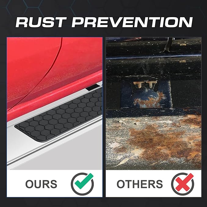 COMNOVA Side Steps Running Boards Compatible with 2009-2018 Dodge Ram 1500 Crew Cab, 2010-2026 Ram 2500 3500 Crew Cab(incl. 2019-2024 Classic). 6.5 Inch Rock Sliders Truck Side Steps Nerf Bars.