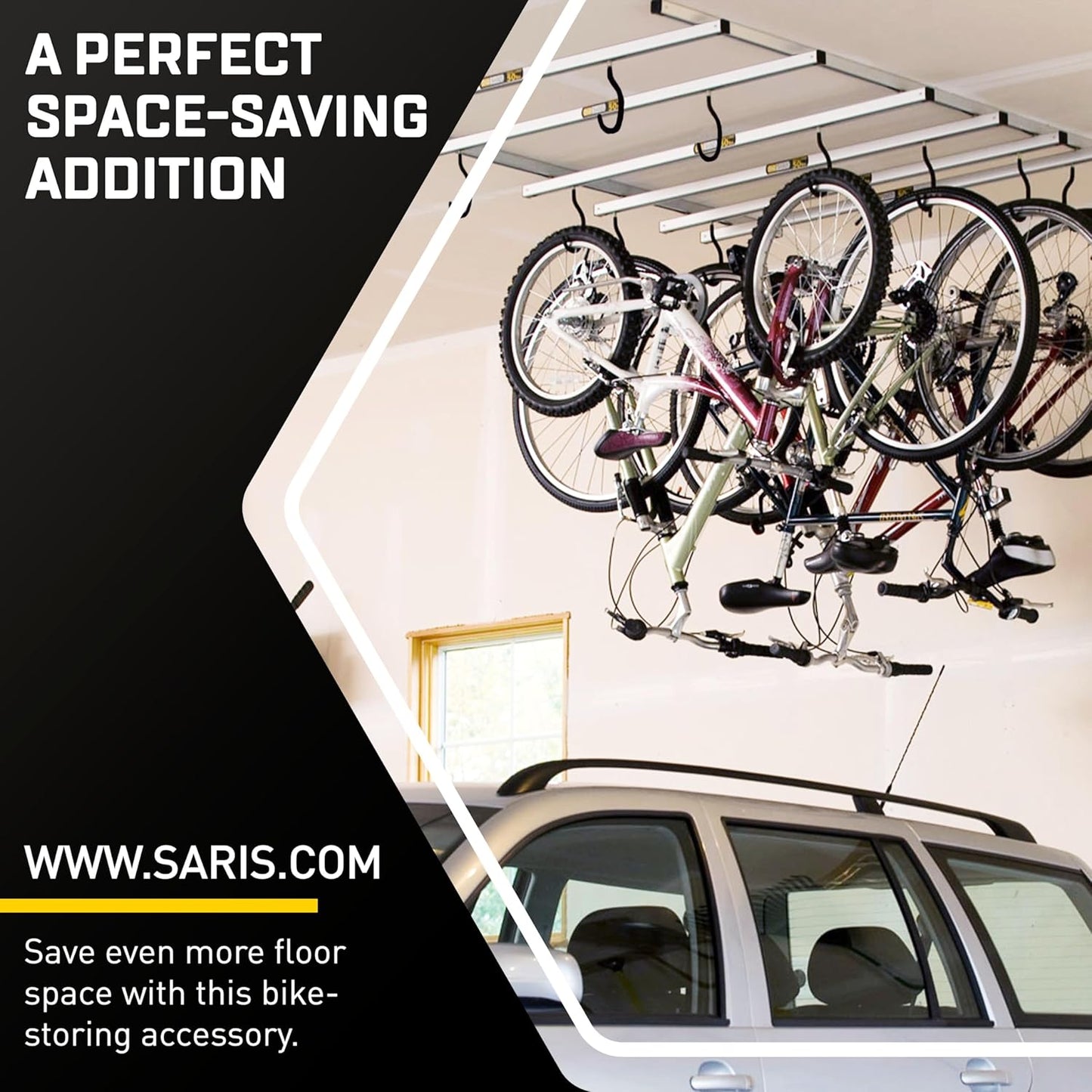 Saris Bike Storage, Cycle Glide Home Bicycle Parking, Ceiling Rack and Add-on-Kit