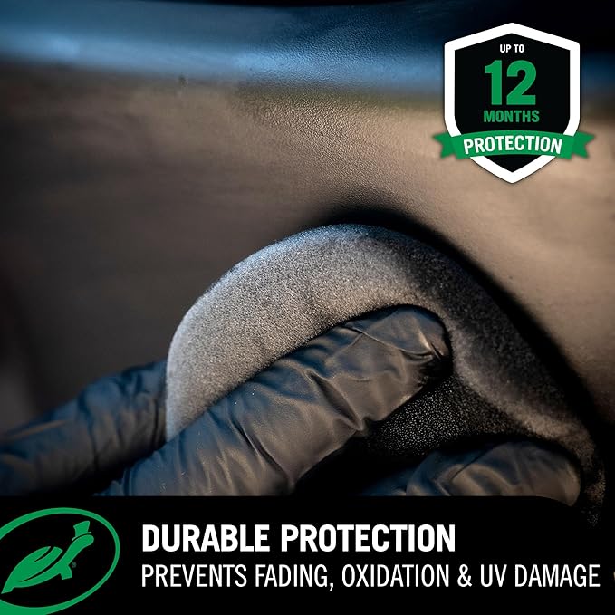 Turtle Wax 53838 Hybrid Solutions Graphene Acrylic Trim Restorer, Brings Dull Faded Exterior Plastic and Trim Back to Life Permanently, Protects from Future Damage, 10 oz. (Pack of 1)