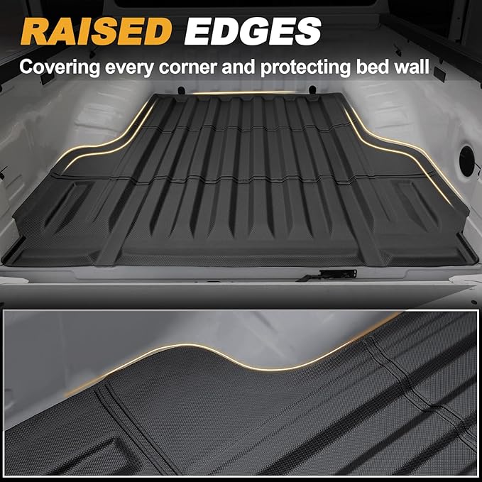 Bed Mat for Nissan Frontier 2022-2026, All Weather Truck Bed Liner for 2026 2025 Nissan Frontier Accessories, 5FT TPE Cargo Liner Truck Mat