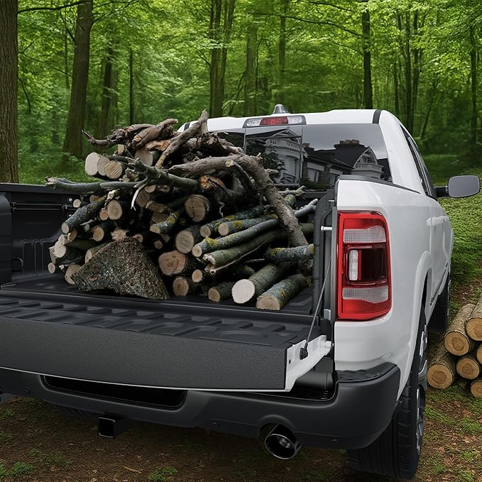 Bed Mat for Dodge Ram 1500 2002-2018 & Ram 2500/3500 2002-2026 & Ram 1500 Classic 2019-2024 (Not for Optional Rambox), All Weather Truck Bed Liner 6.4FT 76.8'' TPE Cargo Mat