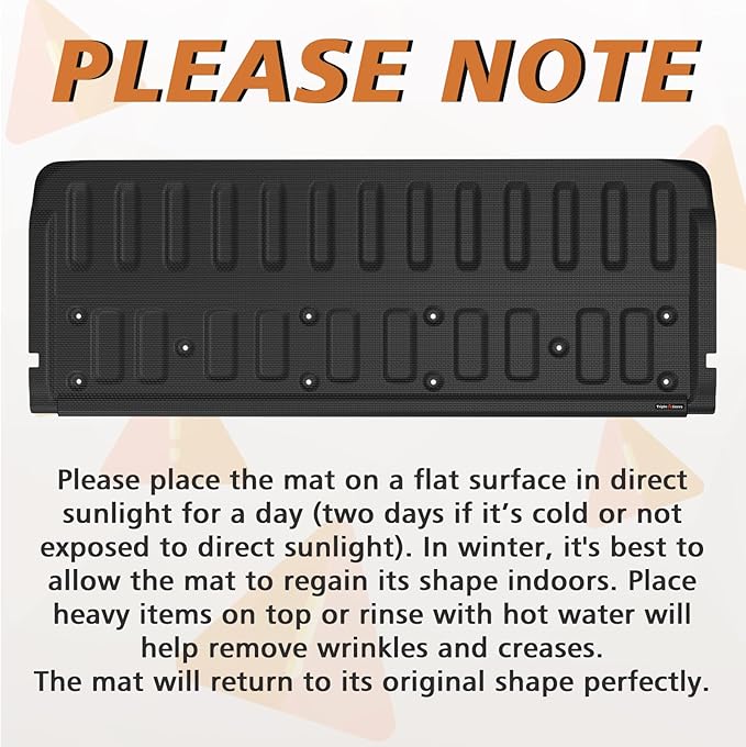 TripleAliners Tailgate Mat Compatible with Ford Ranger 2019-2023 Accessories Truck Tailgate Liner Bed Cover All-Weather Protector Cargo Cover Custom Fit for 2019-2023 Ranger