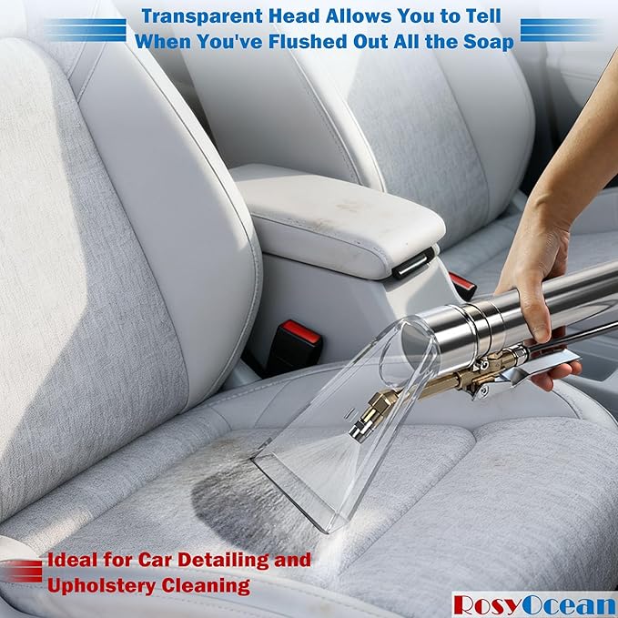 Universal Compatible With Any Brand Shop Vac Extractor Attachment Kit with 2-1/2" & 1-7/8" & 1-1/4" Adapter Auto Detailing Vacuum Head Extraction Accessories for Upholstery & Carpet Cleaning