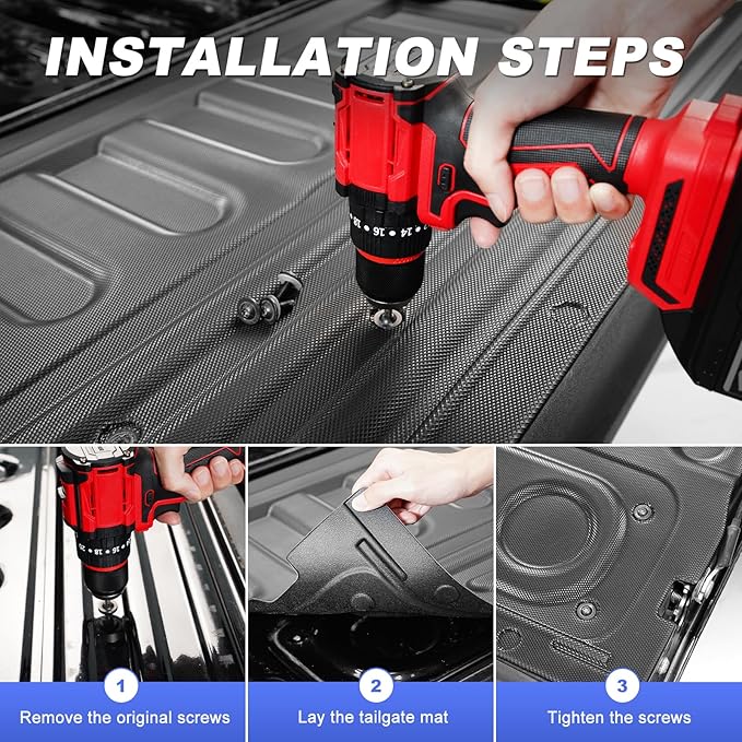 Maverick Truck Bed Mat and Tailgate Liner Compatible with 2022 2023 2024 2025 Ford Maverick - Custom Fit Cargo Mat for Ford Maverick 2024 2025 XL XLT Lariat and Maverick Hybrid All Weather Trunk Mat