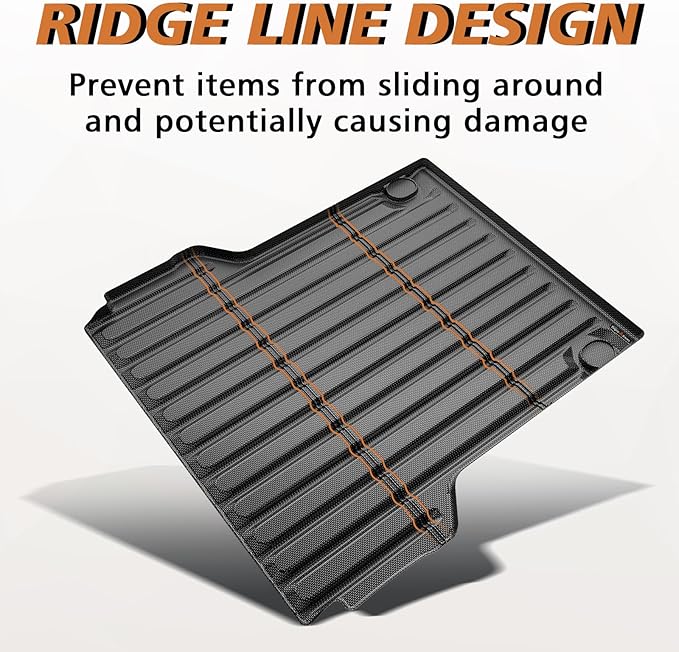 TripleAliners Truck Bed Mat Compatible with 2022 2023 2024 2025 Ford Maverick Hybrid & Gas Accessories Vehicle Perfectly Flush All Weather Protection TPE Heavy Duty Pickup Car Bed Cargo Mat
