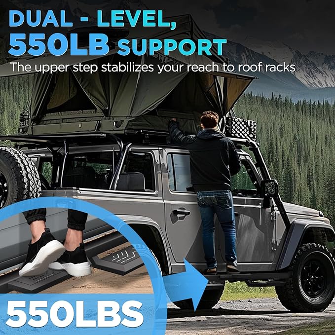 PZ Running Boards Compatible with 2019-2025 Dodge Ram 1500 Quad Cab/Extended Cab New Body Style, Drop Side Steps Black Heavy Duty Carbon Steel Rails Nerf Bars(Only FIT Ram 1500 New Body Style)