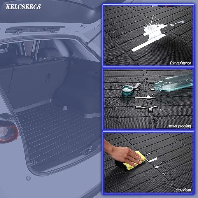 KELCSEECS Floor Mats & Cargo Liner for 2026 2025 2024 2023 2022 2021 Nissan Rogue(Not Fit Sport Models) Car Mats Cargo Mats Trunk Mat All Weather Rogue Floor Mats Accessories