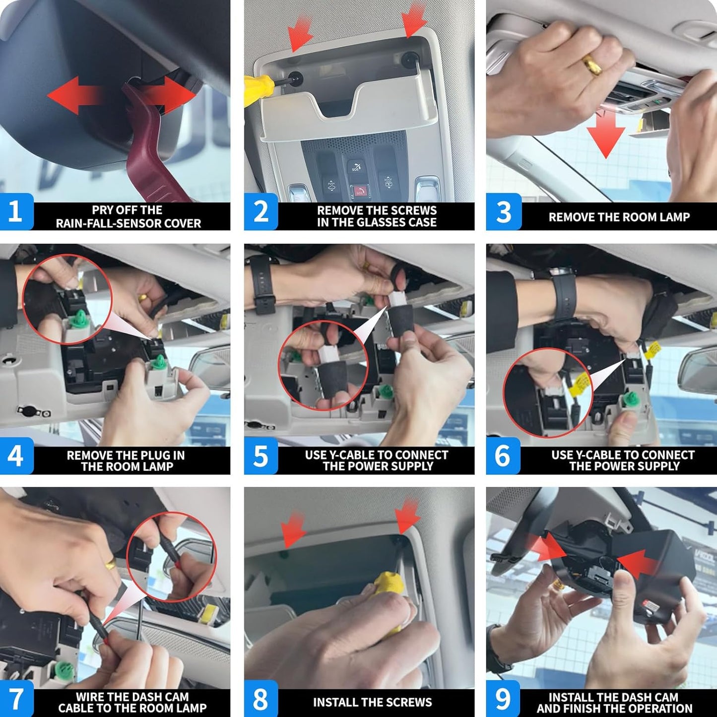 Front 4K Dash Cam for Honda HR-V 2023 2024 2025 2026 Sport LX EX-L (Gen3),Easy Installation,OEM-Style,Collision Detection,Loop Recording,WiFi & App,64G Card