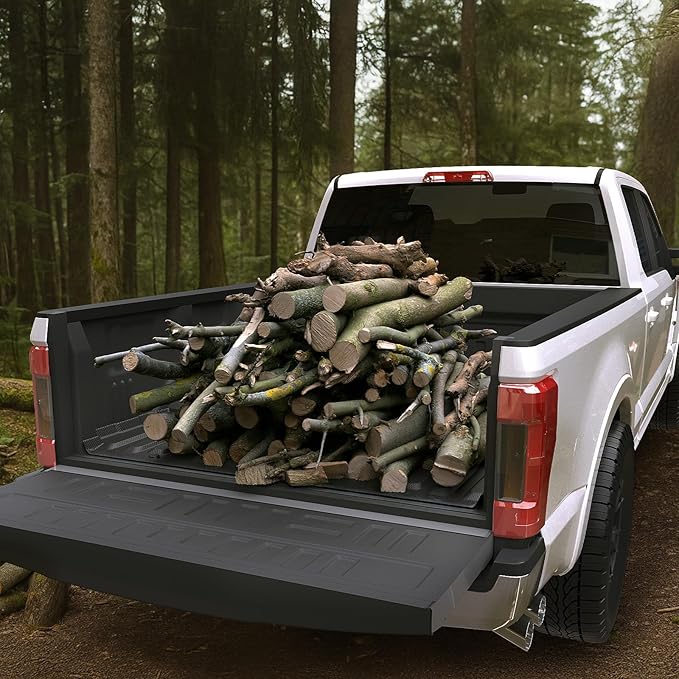 Bed Mat for Ford F250 F350 F450 Super Duty 2017-2026, All Weather Truck Bed Liner for 2026 2025 Ford F-250 F-350 F-450 Accessories, 6.8FT 81.9'' TPE Heavy Duty Cargo Liner Truck Mat