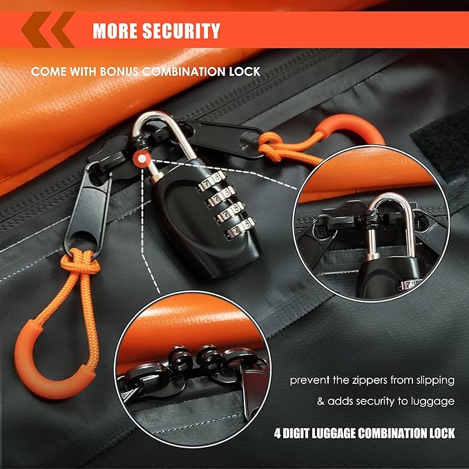 MeeFar Hitch Mount Cargo Carrier Bag Soft Shell 100% Waterproof 15 Cubic Feet (58" 24" 19") Include 8 Reinforced Straps for Truck Pickup All Vehicle with Steel Cargo Basket