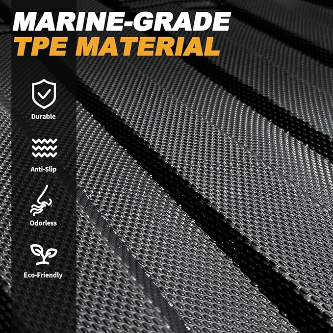 Bed Mat for Ford F250 F350 F450 Super Duty 2017-2026, All Weather Truck Bed Liner for 2026 2025 Ford F-250 F-350 F-450 Accessories, 6.8FT 81.9'' TPE Heavy Duty Cargo Liner Truck Mat