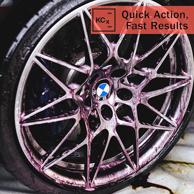 KOCHCHEMIE Magic Wheel Cleaner - Powerful Rim and Rim Well Cleaner; Acid Free, Dissolves Iron Particles Using Visible Red Discoloration, Excellent Adhesion and Viscosity (5 Liters)