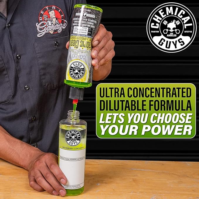 Chemical Guys Foaming Citrus Fabric Clean Carpet and Upholstery Cleaner - For Car Carpets, Seats, and Floor Mats, Safe for Cars, Home, Office, and More, Citrus Scent - 16 oz