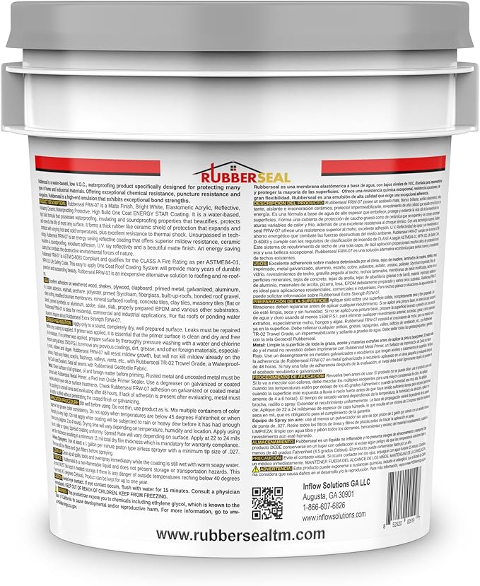 Liquid Rubber Waterproofing and Protective Coating - 1 Gallon, Gray