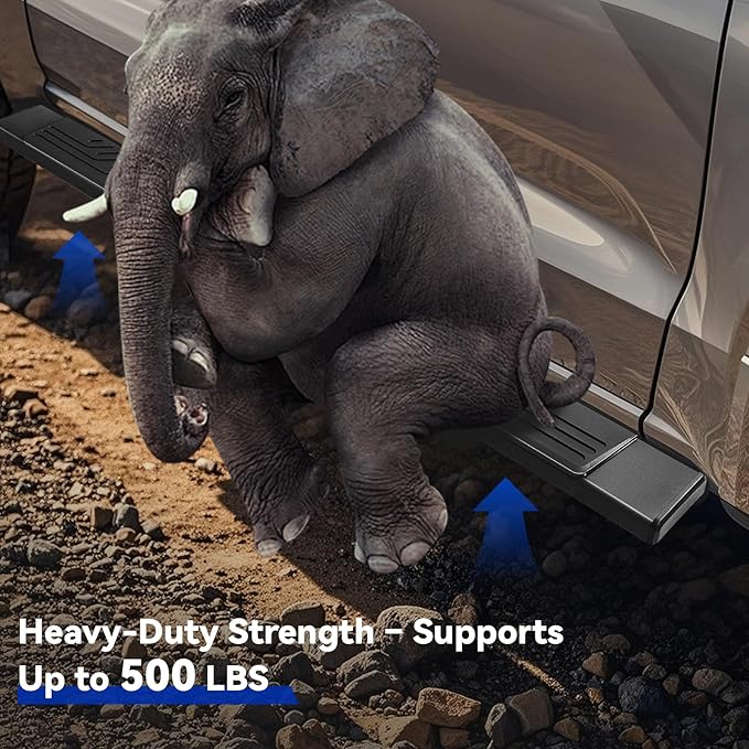 6.5" Running Boards Compatible with Dodge Ram 1500 2019-2025 Quad Cab (Only Fit New Body Style),Side Steps for Truck,Aluminum Alloy Nerf Bars