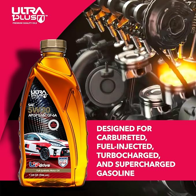 ULTRA 1PLUS 5W-20 Full Synthetic Motor Oil API SP ILSAC GF-6A, 1 Quart