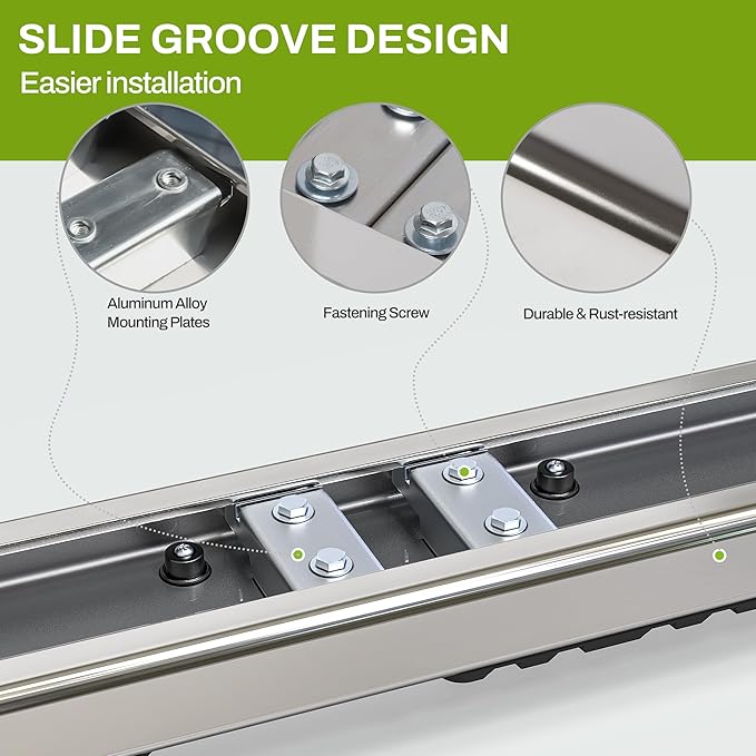 AUTOSAVER88 6.5" Running Boards Compatible with 2019-2025 Chevy Silverado/GMC Sierra 1500, 2020-2025 2500HD 3500HD Extended/Double Cab, Chrome Side Step Nerf Bars