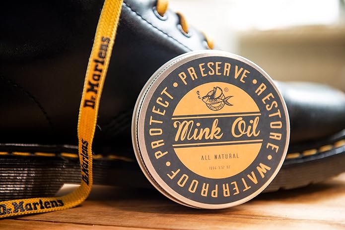 SALTY FISH Mink Oil for Leather Boots, Leather Conditioner Cleaner Waterproof Soften and Restore