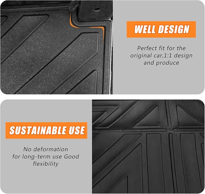 Truck Bed Mat Compatible with 2015-2024 Ford F150 5.5 FT Truck Bed Liner Cargo Mats TPE Cargo Liner Replacement for Ford F150 Accessories (5.5FT Bed Mat)