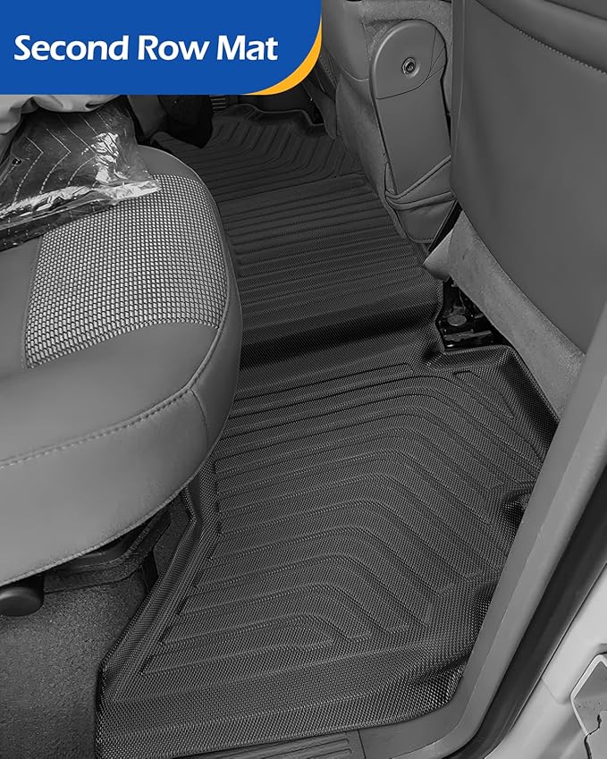 Car Floor Mats for Dodge Ram: Ram 1500 2002-2008 Crew Cab (Quad Cab) Ram 2500/3500 2003-2009 Crew Cab All-Weather Carpet Liners Front Rear Liners Custom Rubber Heavy Duty Truck Vehicle Accessories