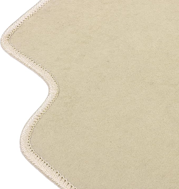 IKON MOTORSPORTS, Floor Mats Compatible with 2008-2015 Chevrolet Cruze, 2016 Cruze Limited, Factory Fitment Beige Nylon Front & Rear Car Floor Mat Liner Carpets Replacement 4PCS