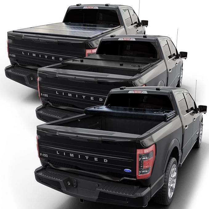 Hard Tri-Fold Truck Bed Cover Compatible with 2015-2025 Ford F150 6'5" Bed (78")