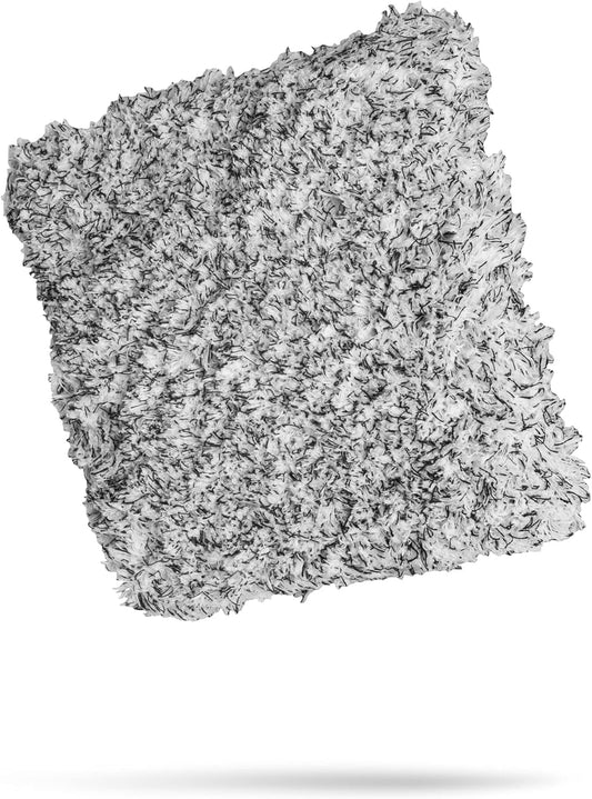 Adam's Polishes Microfiber 10” Car Wash Pad - Safe, Scratch-Free Washing for All Vehicle Surfaces - White, Grey - 10 x 10 Inches - 70/30 Microfiber & Foam - Machine Washable