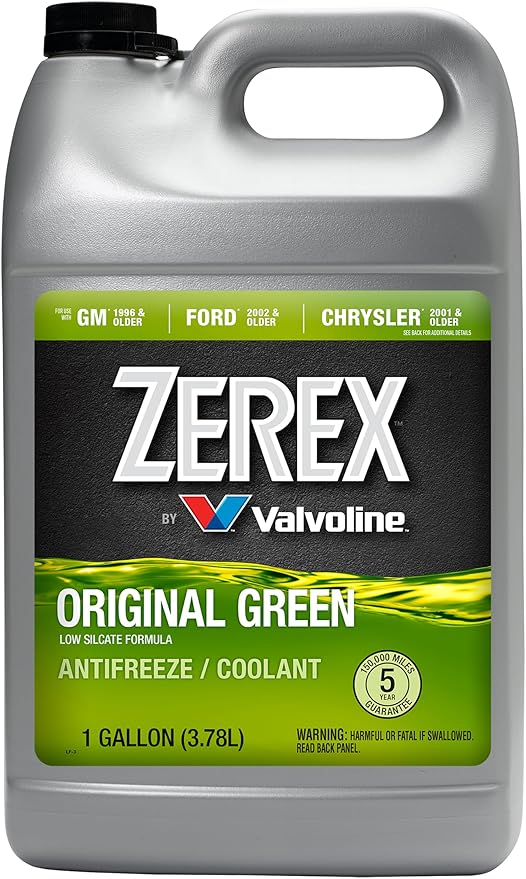 Zerex Original Green Low Silicate Concentrate Antifreeze/Coolant 1 GA, Case of 6