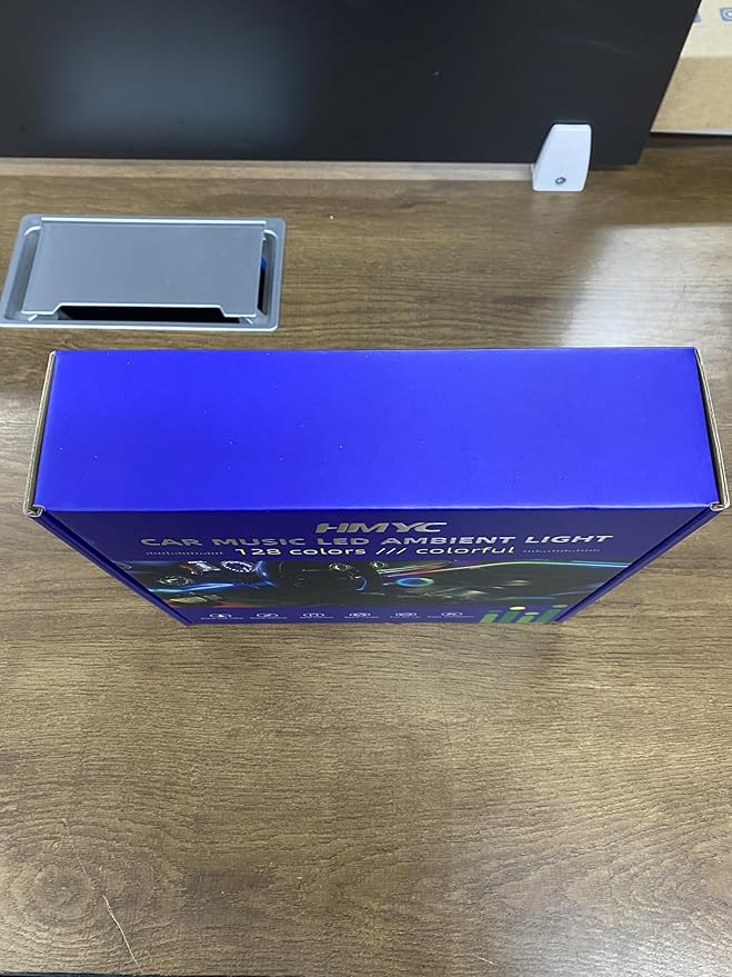 Acrylic Interior Car LED Strip Light with APP, 18-in-1 128 Colorful 6 Pieces Fiber Optic Car Decoration Atmosphere Light Kits, Dual Zone Music Sync Rhythm RGB Neon Lighting for All Cars