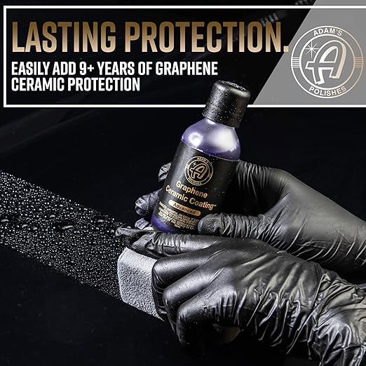 Adam's Advanced Graphene Ceramic Coating (Complete Kit) - 10H Graphene Coating for Auto Detailing, 9+ Years of Car Protection & Patented UV Technology