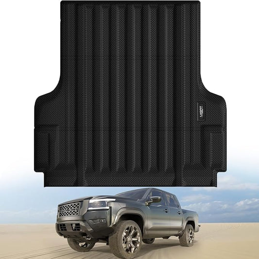 LASFIT Bed Mat for Nissan Frontier 2022-2026 5FT/59.5 inchs (Not Fit Drop-in Bed Liners), All Weather TPE Custom Fit Easy Clean Truck Bed Mat for Frontier 2022 2023 2024 2025 2026 Crew Cab Bed Liner