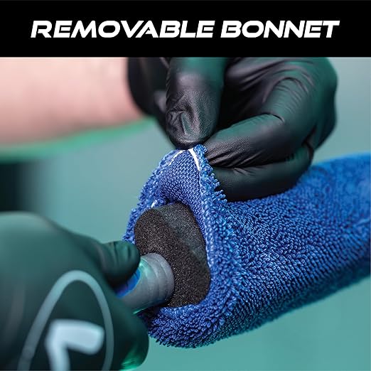 VIKING Wheel Brush or Rim Brush for Car, Metal Free, Blue, 2.5 Inch x 14.3 Inch