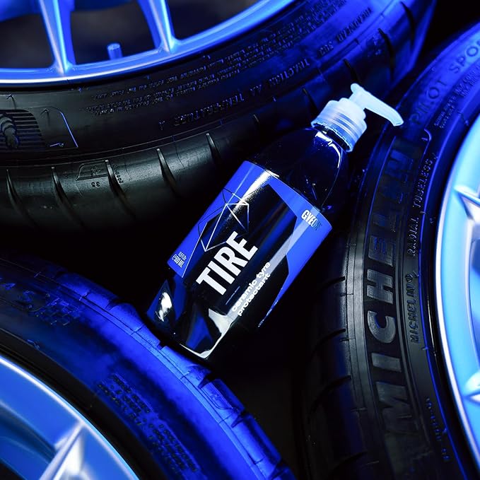 Gyeon Tire Ultimate SiO₂ Ceramic Tire Coating Extreme Durability Ultra‑Long Lasting Protection UV Shield Satin Finish Hydrophobic Non‑Sling Gel Deep Black Revival Tires Detailing Finish