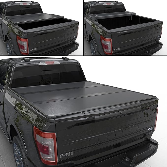 Hard Tri-Fold Truck Bed Tonneau Cover Compatible with 2015-2026 Ford F150 6.5 FT Bed (78")